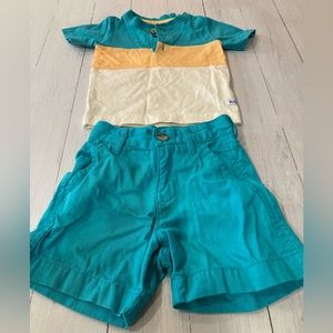 Ruggedbutts polo and shorts outfit, 12-18 months